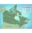 Ontario province map Royalty Free Vector Image