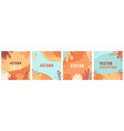 set of abstract backgrounds with copy space vector image vector image