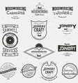 woodworking badges logos and labels for any use vector image