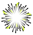 comic book ray strip explosion effects vector image vector image