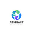 logo abstract gradient colorful style vector image vector image