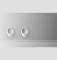 mens room with white porcelain urinals modern vector image vector image