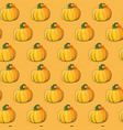 pumpkin seamless pattern background autumn harvest vector image