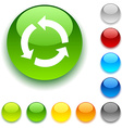 recycle button vector image