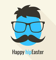 hipster egg vector image