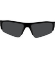 black sport sunglasses vector image