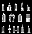 building set 2 - white vector image vector image