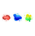 fluid color badges set abstract shapes vector image