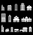 building set 3 - white vector image vector image