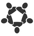 collaboration flat icon vector image