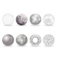 isolated on white abstract balls burst 3d curl vector image