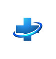 medical healthcare logo for your practice cross vector image vector image