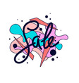bright colorful poster sale with splashes modern vector image