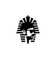 king egyptian logo template vector image