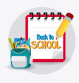 back to school design vector image