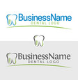 dentist icon and logo vector image