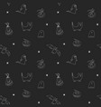 halloween seamless pattern design cute cartoon vector image vector image