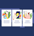 mobile payments app banners phone money transfer vector image