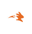 rabbit logo template vector image