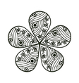 round lace doily background for sewing arts crafts vector image