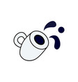 doodle coffee cup vector image