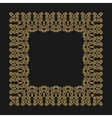 gold frame in the trendy mono line style vector image