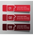 modern design template from paper vector image