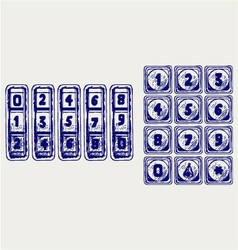 Numerical code lock Royalty Free Vector Image - VectorStock