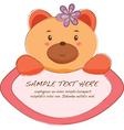cute animal tab vector image