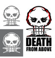 death from above symbol vector image vector image