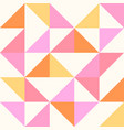 geometric pattern abstract pink yellow vector image