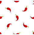 red chili or cayenne pepper seamless pattern vector image