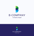 b company logo vector image