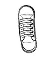 Cute sketch draw shoe cartoon Royalty Free Vector Image