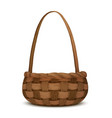 wicker basket isolated vector image