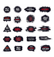 set black friday stickers discount badges vector image