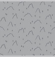 mountains trees minimal winter seamless pattern vector image
