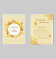 wedding invitation template vector image