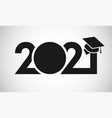 2021 education black and white vector image vector image