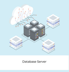 Database server Royalty Free Vector Image - VectorStock
