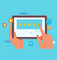 in flat simple style - customer service concept vector image vector image