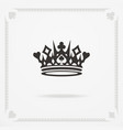 king crown symbol vector image