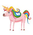unicorn fantastic character myths and legends vector image