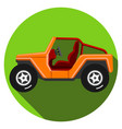 icons off-road vehicle with long shadow extreme vector image vector image