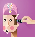 creative brain concept vector image