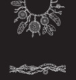 dream catcher boho style design for collar t vector image vector image