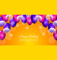happy birthday background vector image vector image