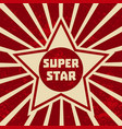 super star banner vector image