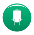 barrel icon green vector image vector image