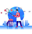digital advertising concept vector image vector image